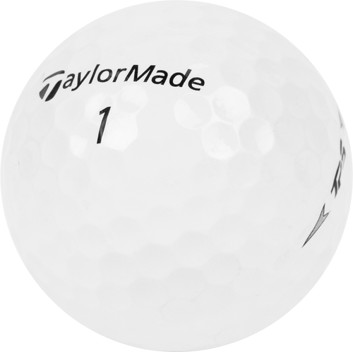 close up of taylormade tp5 golf ball