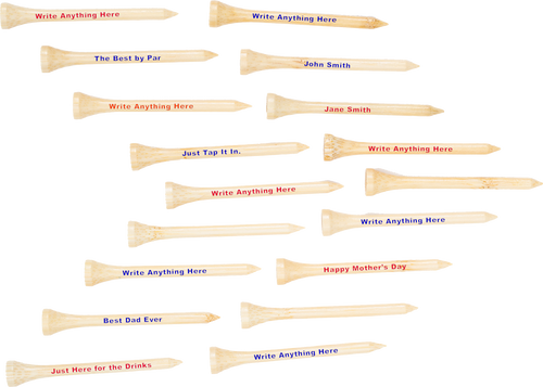 Custom 2 3/4" Golf Tees - 18 Pack