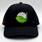 Clean Green Golf Balls Logo Hat - Black