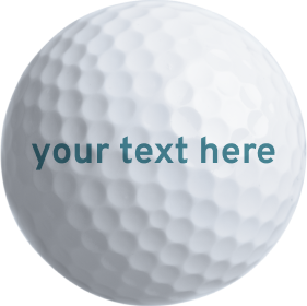 12 Custom Text Golf Balls