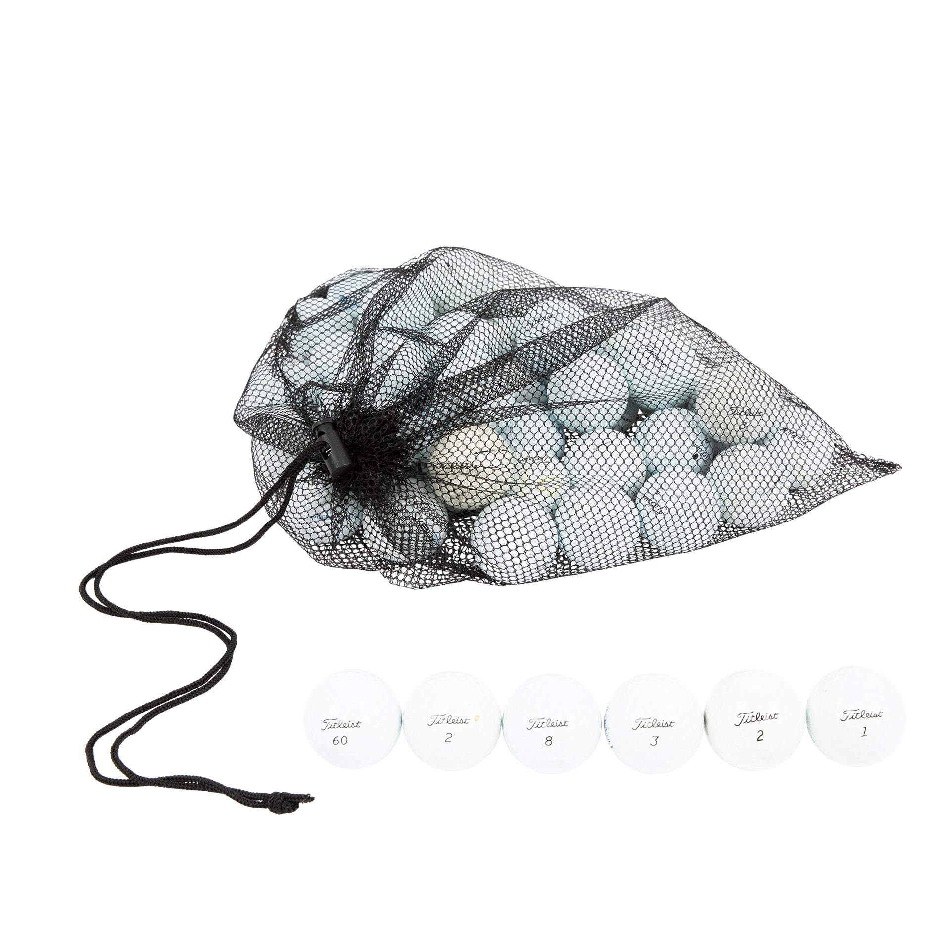 24 Titleist Pro V1 Golf Balls Mesh Bag Mix Clean Green Golf Balls