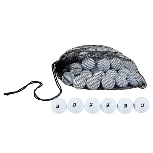 recycled bridgestone e6 golf balls in mesh bag