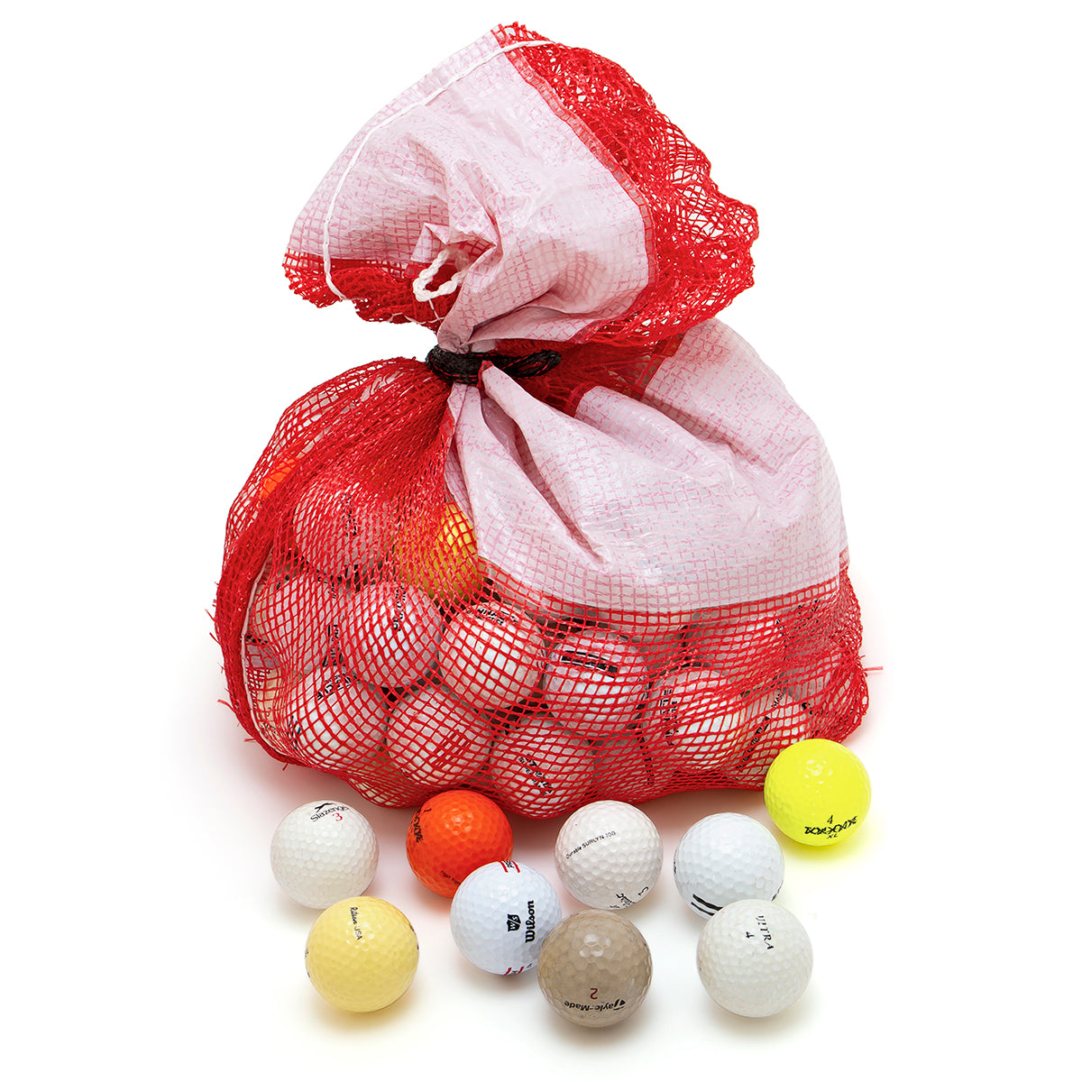 100 Recycled Hit-Away & Practice Golf Balls – Clean Green Golf Balls