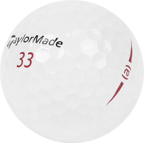close up of taylormade project a golf ball