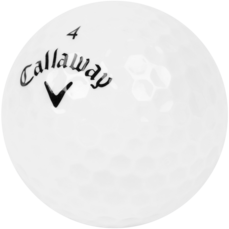 close up shot of callaway chromesoft golf ball