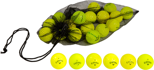 48 Callaway Yellow Golf Ball Mesh Bag Mix