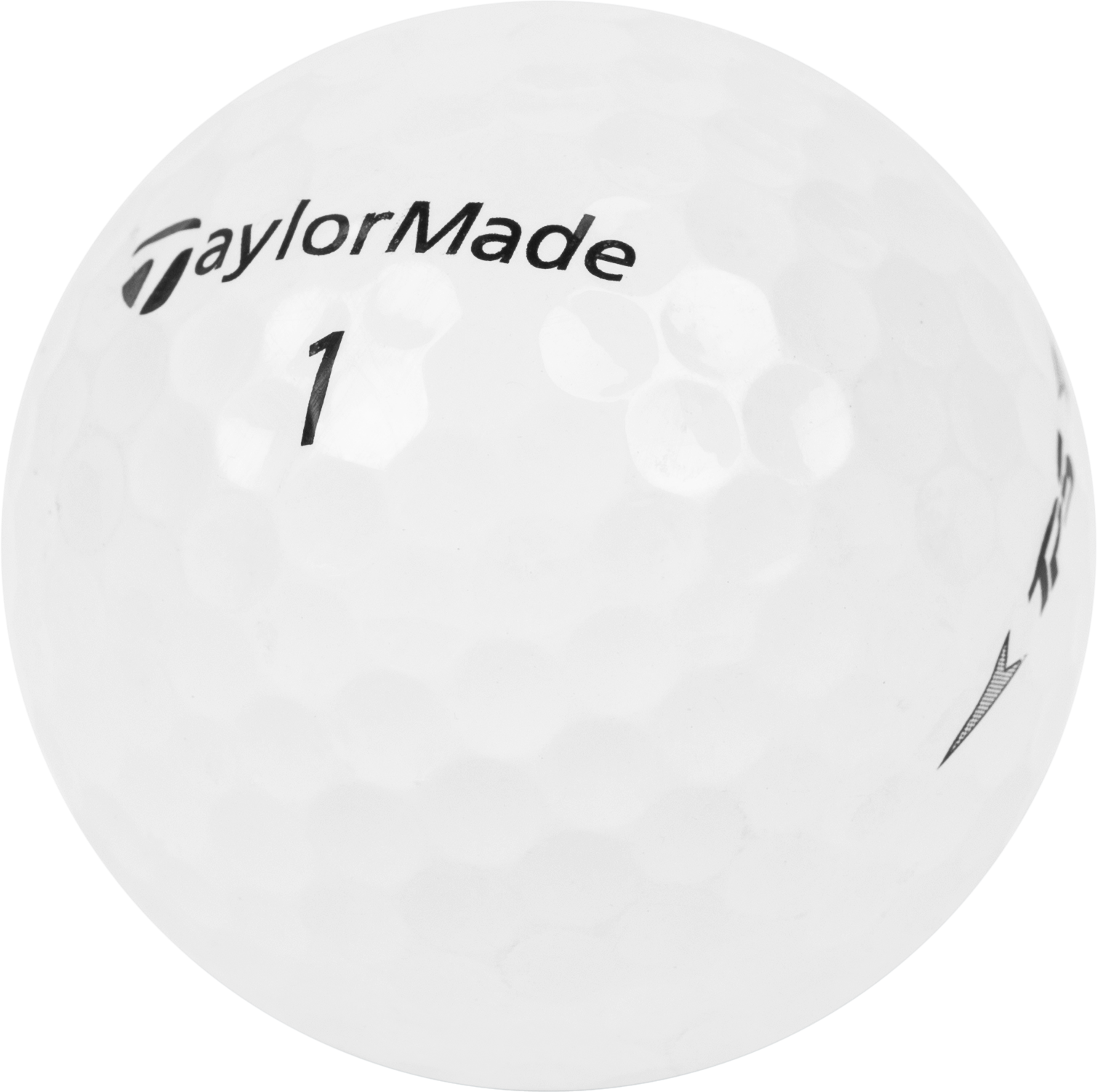 close up of taylormade tp5 golf ball
