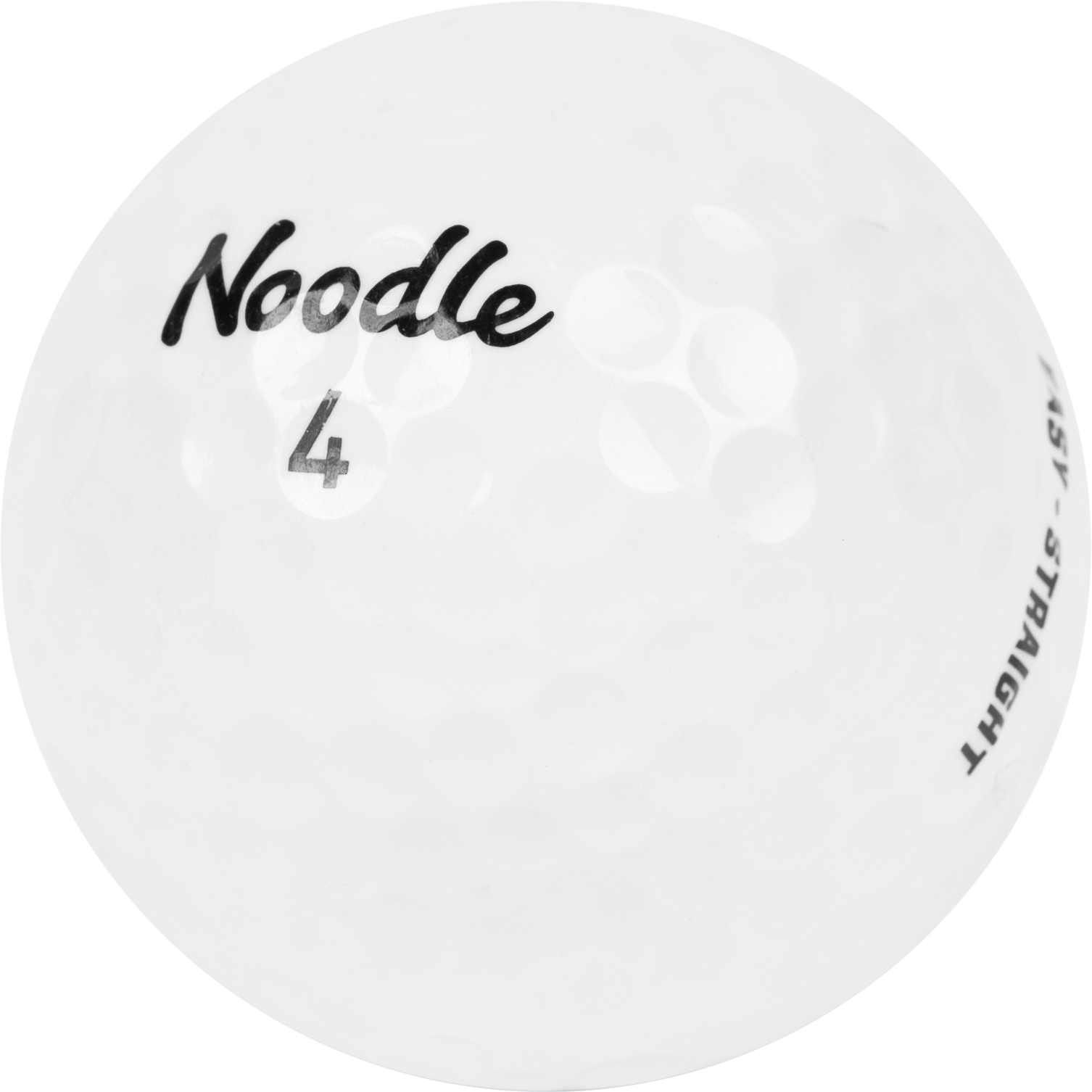 close up of noodle golf ball