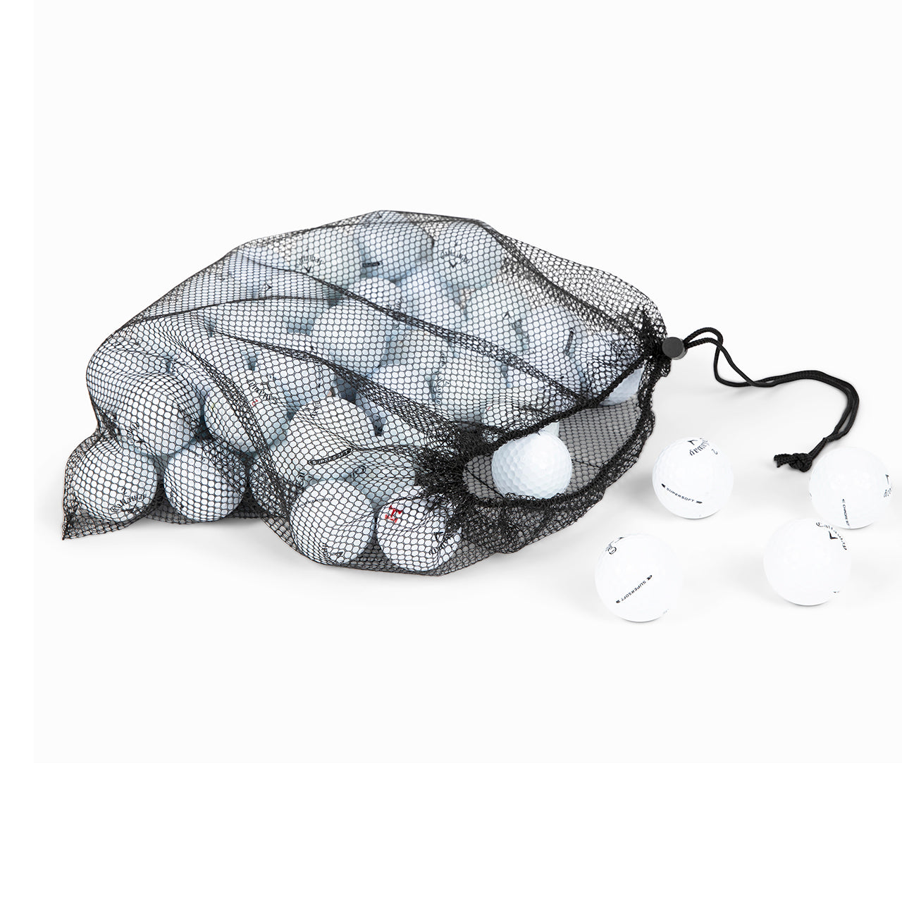 48 Callaway Supersoft Golf Ball Mesh Bag Mix – Clean Green Golf Balls