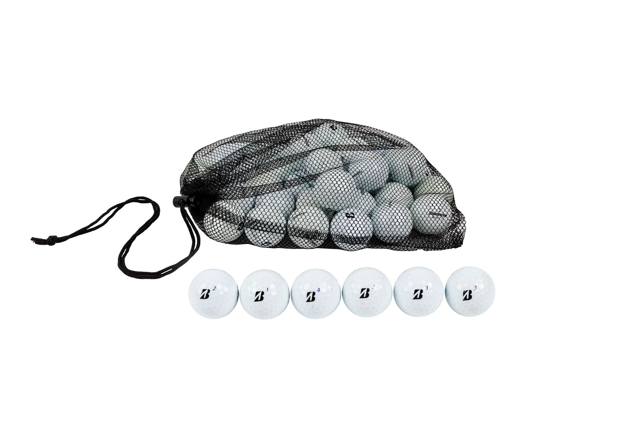48 Bridgestone Tour Golf Ball Mesh Bag Mix